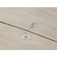 English Home Novella Premium Soft Cotton Tek Kişilik Nevresim 160X220 cm Bej