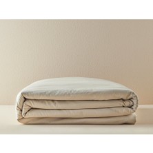 English Home Novella Premium Soft Cotton Tek Kişilik Nevresim 160X220 cm Bej