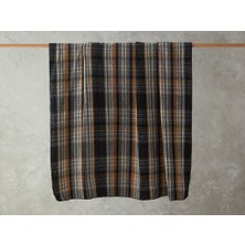 English Home Plaid Waffle Scotch Tek Kişilik Battaniye 150X200 cm Antrasit