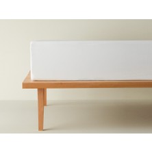 English Home Novella Premium Soft Cotton Çift Kişilik Lastikli Çarşaf 160X200 cm Beyaz