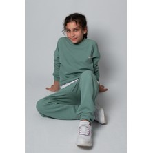 Zana Kids 6-13 Yaş Gofre Ikili Takım - Mint Yeşili