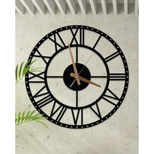 Metalium Concept Dekoratif Roma Rakamlı Metal Duvar Saati 60X60CM