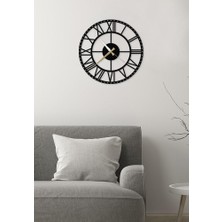 Metalium Concept Dekoratif Roma Rakamlı Metal Duvar Saati 60X60CM