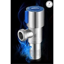 Yayke Ara Musluk Sıcak ve Soğuk Giriş Banyo Musluk Durdurma Vanası Mutfak Lavabo (Giriş 1/2 Çıkışlı 3/8)