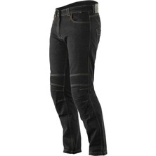Ebakbak  Motosiklet Pantolonu Likralı Esnek Kumaş Korumalı Kevlar Kot Motor Pantolon Jean Siyah