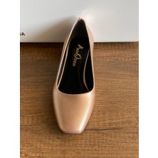 Akın Özmen Mat Bakır Topuklu (3cm) Babet