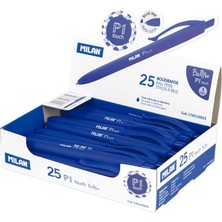 Milan 176510925 P1 Mavi Basmalı Tükenmez Kalem 25 Adet