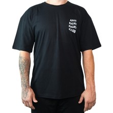 AntiFight Fight Club Siyah Oversize T-Shirt