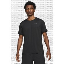 Nike Pro Dri Fit Short Sleeve Mens Siyah Erkek Koşu Antrenman Tişörtü