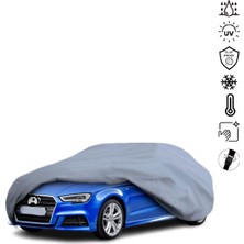 Teksin Audı A3 8V (2013-2016) Hatchback Araba Brandası Su Geçirmez Miflonlu 4 Mevsim Kullanıma Uygun