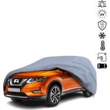 Teksin Nissan X-Trail 3 (T32) (2014-) Araba Brandası Su Geçirmez Miflonlu 4 Mevsim Kullanıma Uygun