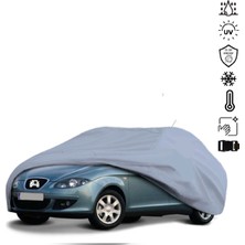 Teksin Seat Toledo 3 (2004-2009) Araba Brandası Su Geçirmez Miflonlu 4 Mevsim Kullanıma Uygun