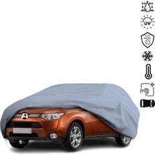 Teksin Mitsubishi Outlander 3 (2012-2021) Araba Brandası Su Geçirmez Miflonlu 4 Mevsim Kullanıma Uygun