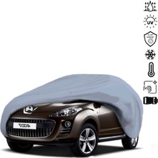 Teksin Peugeot 4007 (2007-2009) Araba Brandası Su Geçirmez Miflonlu 4 Mevsim Kullanıma Uygun