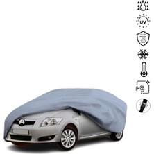 Teksin Toyota Auris 1 (2006-2012) Araba Brandası Su Geçirmez Miflonlu 4 Mevsim Kullanıma Uygun