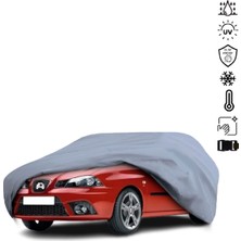 Teksin Seat Ibiza 3 (2002-2008) Araba Brandası Su Geçirmez Miflonlu 4 Mevsim Kullanıma Uygun