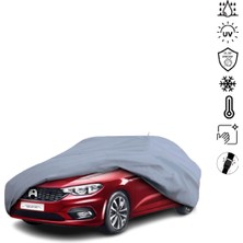 Teksin Fiat Egea (356) (2015-2020) Araba Brandası Su Geçirmez Miflonlu 4 Mevsim Kullanıma Uygun