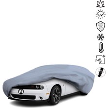 Teksin Dodge Challenger 3 (2008-) Araba Brandası Su Geçirmez Miflonlu 4 Mevsim Kullanıma Uygun