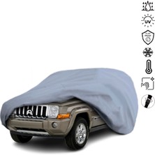 Teksin Jeep Commander (2006-2010) Araba Brandası Su Geçirmez Miflonlu 4 Mevsim Kullanıma Uygun