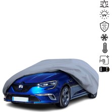 Teksin Renault Megane 4 Sedan (2016-) Araba Brandası Su Geçirmez Miflonlu 4 Mevsim Kullanıma Uygun