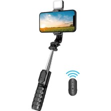 Wiwu Canlı Yayın Tripod Selfie Çubuğu Wiwu WI-SE002 Çok Fonksiyonlu Işıklı Sabitleyici