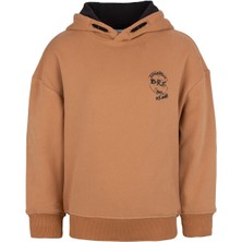 BRZ Collection Unisex Çocuk Kapüşonlu Sweatshirt Hoodie Düz Renk Uzun Kol Erkek Çocuk İçin