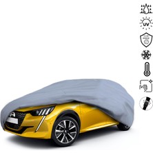Teksin Peugeot 208 2 (2019-) Araba Brandası Su Geçirmez Miflonlu 4 Mevsim Kullanıma Uygun