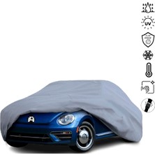 Teksin Volkswagen Beetle Araba Brandası Su Geçirmez Miflonlu 4 Mevsim Kullanıma Uygun