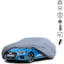 Teksin Audı A3 Sedan 8y (2020-) Araba Brandası Su Geçirmez Miflonlu 4 Mevsim Kullanıma Uygun