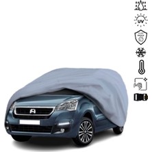 Teksin Peugeot Partner 2 Tepee (2008-2018) Araba Brandası Su Geçirmez Miflonlu 4 Mevsim Kullanıma Uygun
