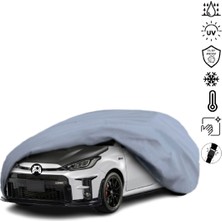 Teksin Toyota Yaris XP210 (2020-) Araba Brandası Su Geçirmez Miflonlu 4 Mevsim Kullanıma Uygun