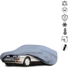 Teksin Audı 90 B2 B3 Sedan Araba Brandası Su Geçirmez Miflonlu 4 Mevsim Kullanıma Uygun