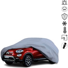 Teksin Fiat 500 x Cross Araba Brandası Su Geçirmez Miflonlu 4 Mevsim Kullanıma Uygun
