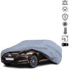 Teksin Skoda Superb 3 Sedan (2015-) Araba Brandası Su Geçirmez Miflonlu 4 Mevsim Kullanıma Uygun