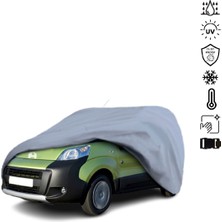 Teksin Peugeot Bipper Tepee (2008-2015) Araba Brandası Su Geçirmez Miflonlu 4 Mevsim Kullanıma Uygun