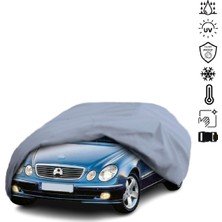 Teksin Mercedes Benz E W211 Araba Brandası Su Geçirmez Miflonlu 4 Mevsim Kullanıma Uygun