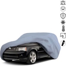 Teksin Land Rover Range Rover Sport 1 (2005-2013) Araba Brandası Su Geçirmez Miflonlu 4 Mevsim Kullanıma Uygun