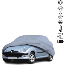 Teksin Peugeot 206 (1998-2009) Araba Brandası Su Geçirmez Miflonlu 4 Mevsim Kullanıma Uygun