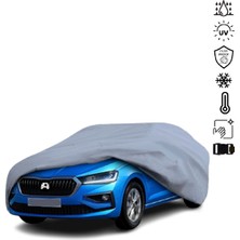 Teksin Skoda Slavia Araba Brandası Su Geçirmez Miflonlu 4 Mevsim Kullanıma Uygun