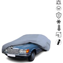 Teksin Mercedes Benz S W116 Araba Brandası Su Geçirmez Miflonlu 4 Mevsim Kullanıma Uygun