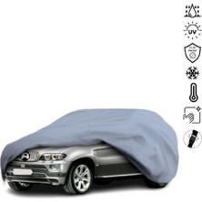Teksin Bmw X5 E53 (2000-2006) Araba Brandası Su Geçirmez Miflonlu 4 Mevsim Kullanıma Uygun