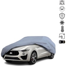 Teksin Maserati Levante Araba Brandası Su Geçirmez Miflonlu 4 Mevsim Kullanıma Uygun