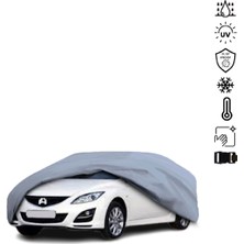 Teksin Mazda 6 2 Sedan (2007-2012) Araba Brandası Su Geçirmez Miflonlu 4 Mevsim Kullanıma Uygun