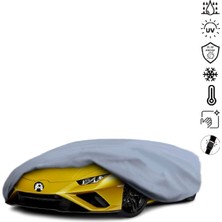 Teksin Lamborghini Huracan Araba Brandası Su Geçirmez Miflonlu 4 Mevsim Kullanıma Uygun