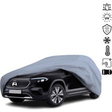 Teksin Mercedes Benz Eqc (N293) Araba Brandası Su Geçirmez Miflonlu 4 Mevsim Kullanıma Uygun