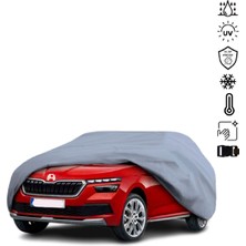 Teksin Skoda Kamiq Araba Brandası Su Geçirmez Miflonlu 4 Mevsim Kullanıma Uygun