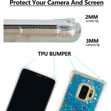 Seashell Digital Samsung Galaxy S9 SM-G960 Için Dinamik Quicksand ve Şok Emici Tpu Kabuğu-Mavi (Yurt Dışından)