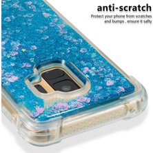 Seashell Digital Samsung Galaxy S9 SM-G960 Için Dinamik Quicksand ve Şok Emici Tpu Kabuğu-Mavi (Yurt Dışından)