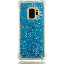 Seashell Digital Samsung Galaxy S9 SM-G960 Için Dinamik Quicksand ve Şok Emici Tpu Kabuğu-Mavi (Yurt Dışından)