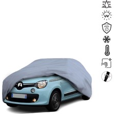 Teksin Renault Twingo 3 (2014-) Araba Brandası Su Geçirmez Miflonlu 4 Mevsim Kullanıma Uygun